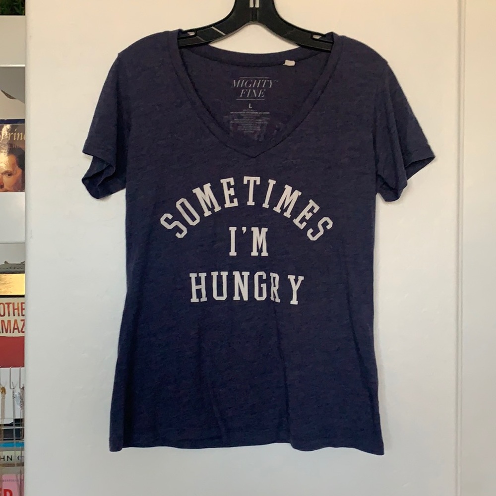 BLUE V NECK SHIRT: NAME YOUR PRICE